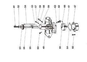 Karburátor MF70 - 54– Ihla šúpatka